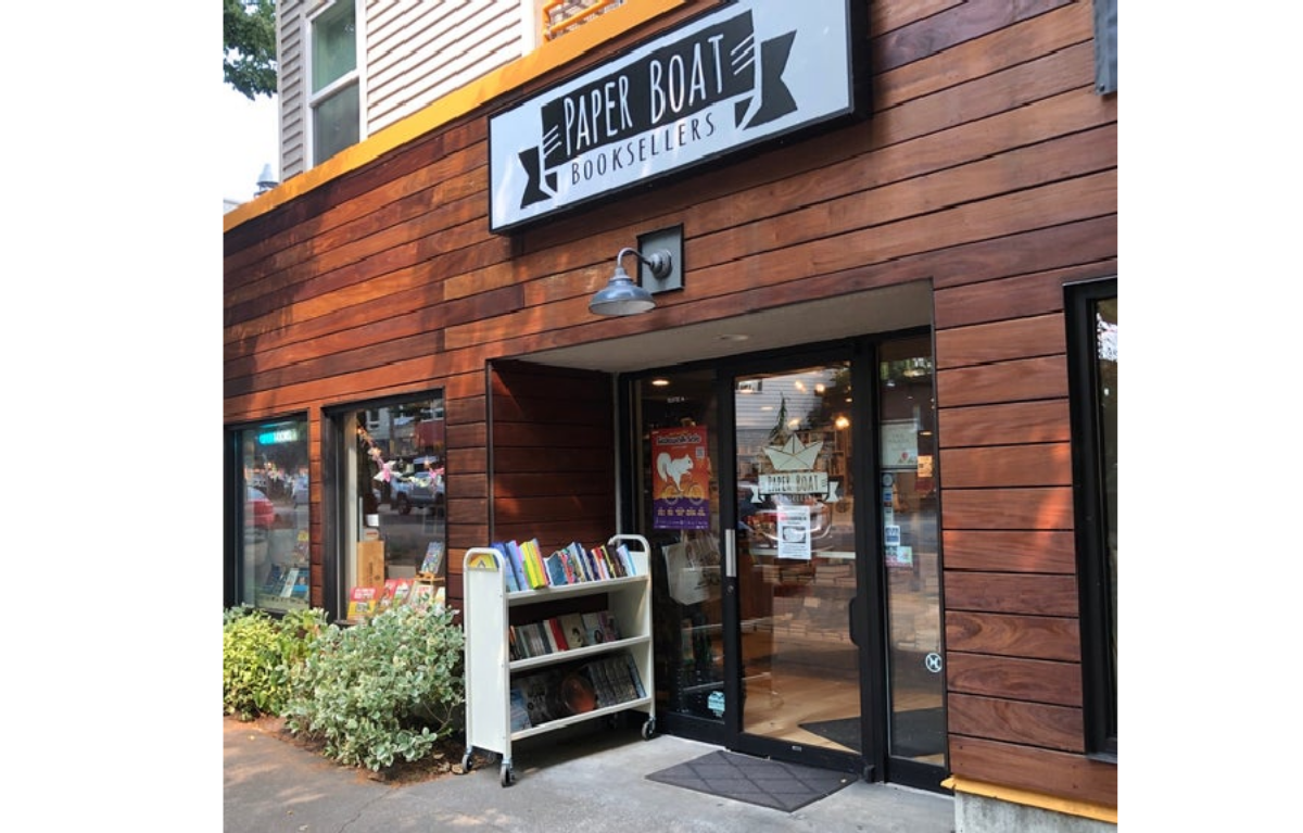 Paper Boat Booksellers outside entrance